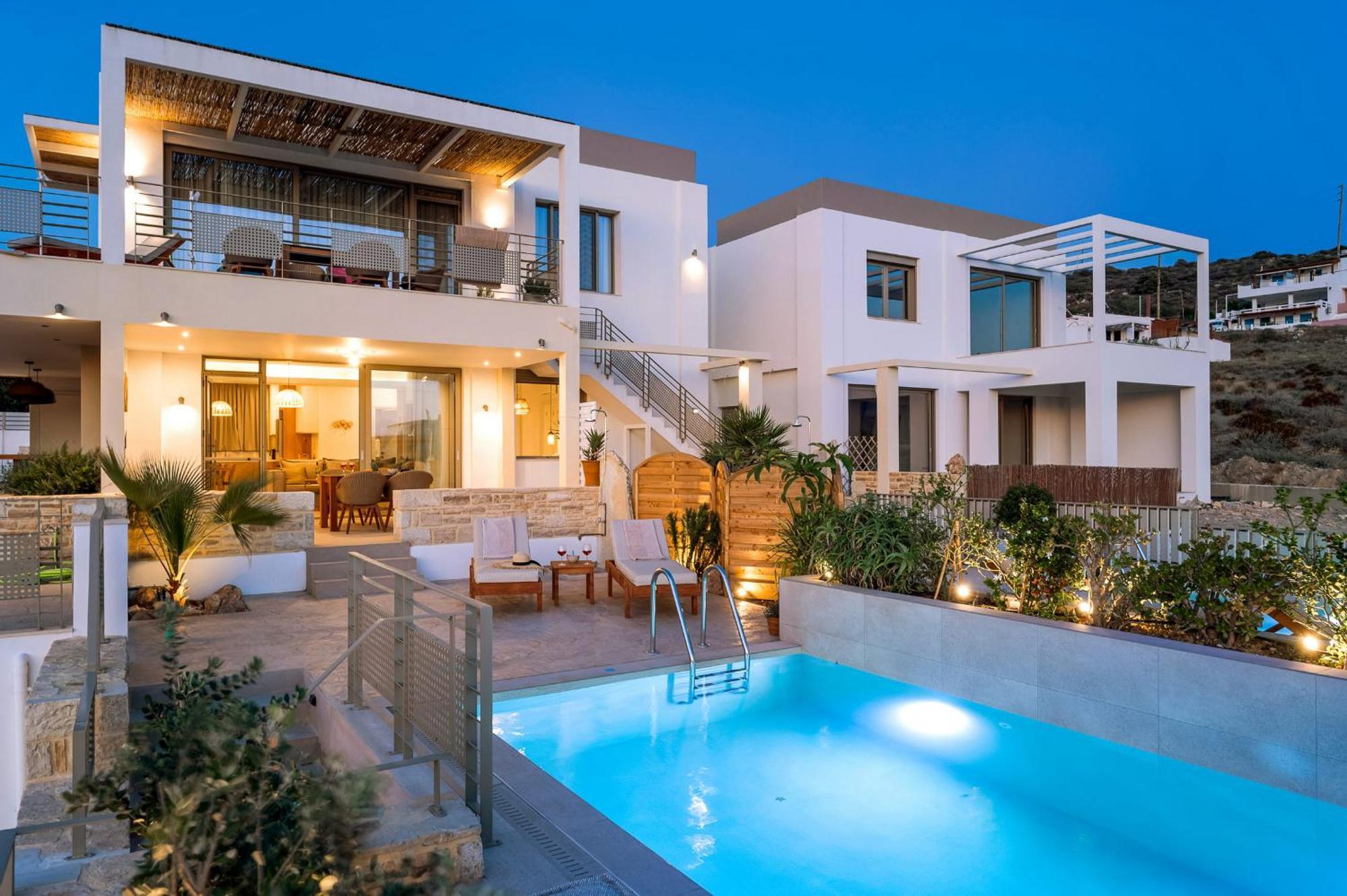 Ammokrinos Luxury Homes,150M From The Beach Kalamaki  Dış mekan fotoğraf