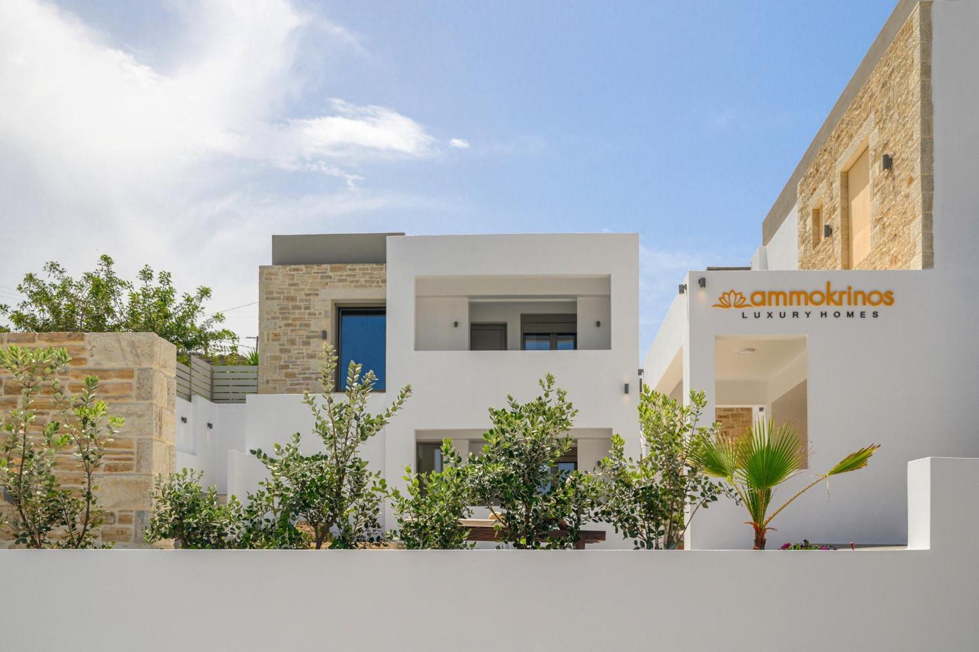 Ammokrinos Luxury Homes,150M From The Beach Kalamaki  Dış mekan fotoğraf
