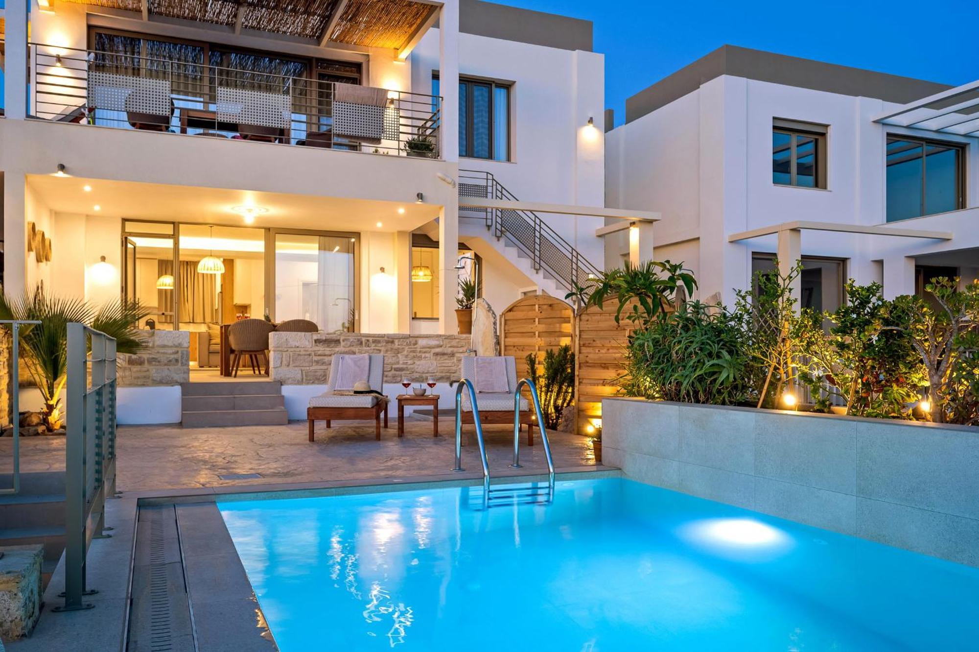 Ammokrinos Luxury Homes,150M From The Beach Kalamaki  Dış mekan fotoğraf