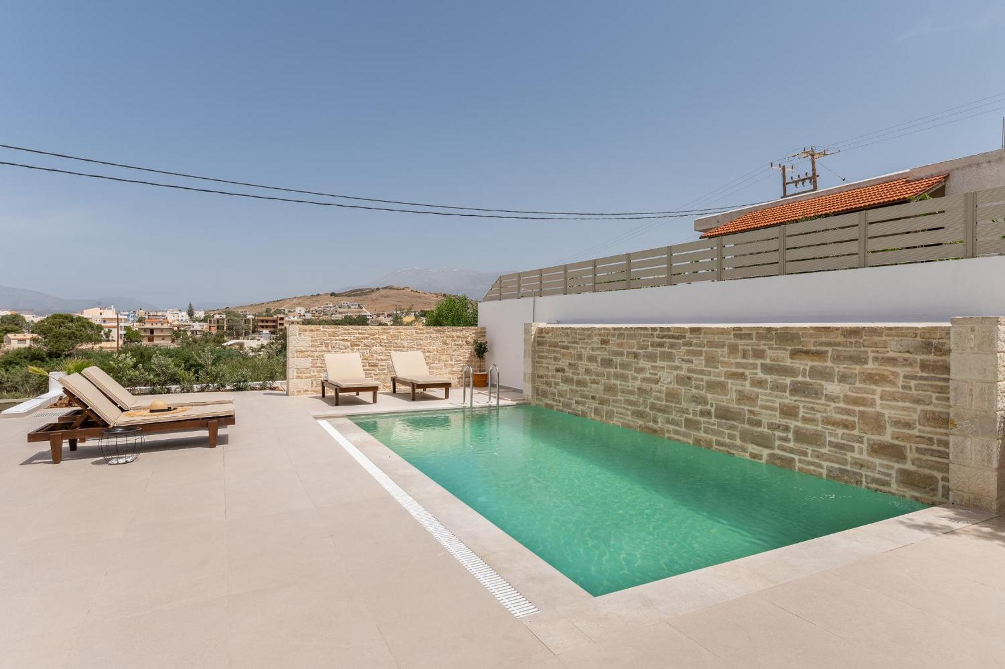 Ammokrinos Luxury Homes,150M From The Beach Kalamaki  Dış mekan fotoğraf